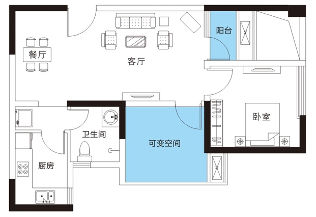 邻居家77平米的二居室，仅仅用了10万元，就完成了装修，如此划算！-锦江城市花园三期装修