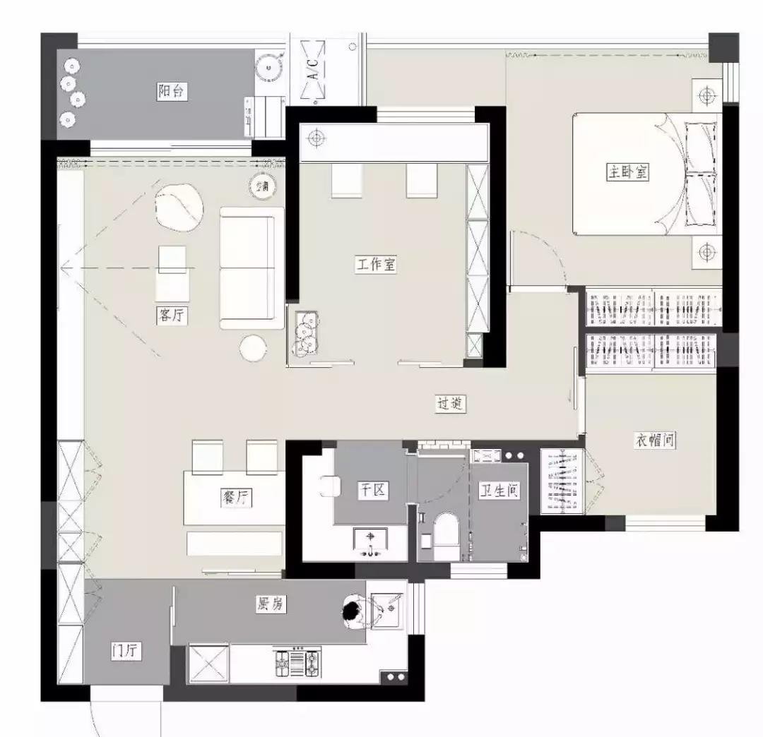 简约风格三居室如何装修，89平米的房子这样装才阔气！