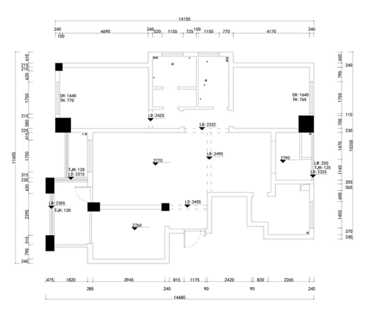 三居室的房子，足足142平米，如果用方式15万元是不是很划算？-万城御珑湾装修