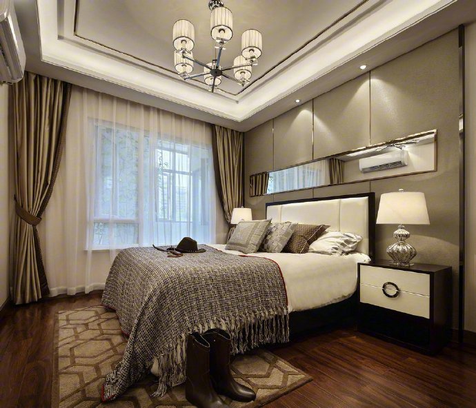 紫薇睿纳时代四居室147平米 质感的现代风格