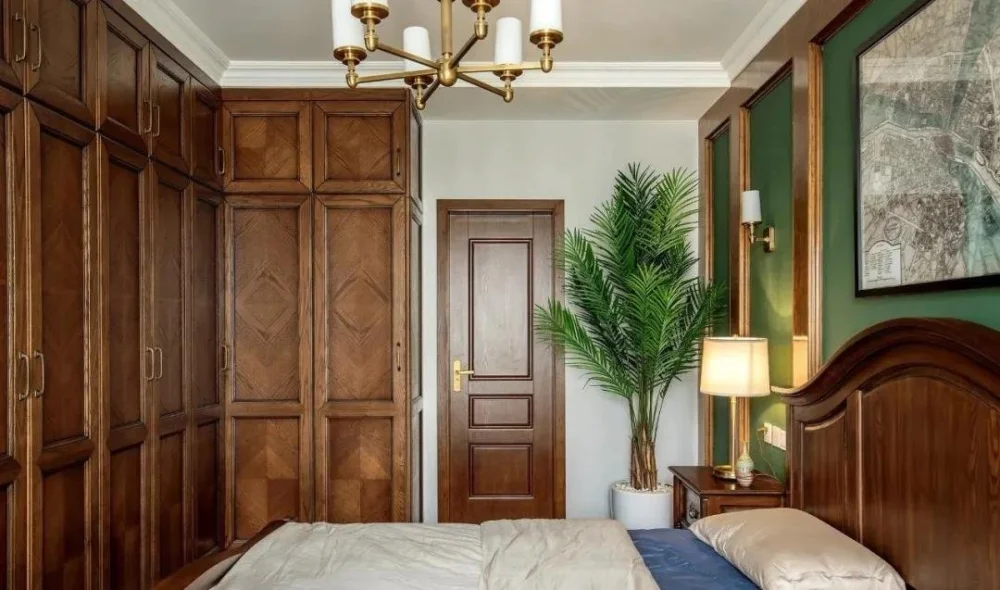 125平温馨美式三室，实木质感沉稳浓厚