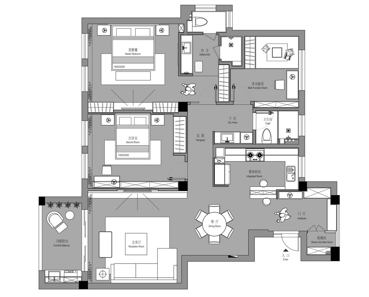 邻居家113平米的三居室，仅仅用了12万元，就完成了装修，如此划算！-双峰锦湖装修