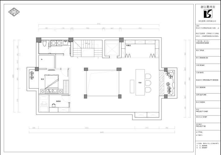 550平米新中式风格六居室，预算55万，点击看效果图！-府山别墅装修