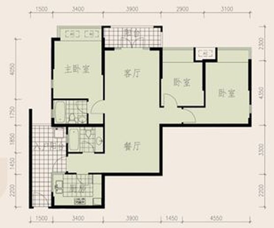现代风格三居室装修案例，102平米的房子装修多少钱？