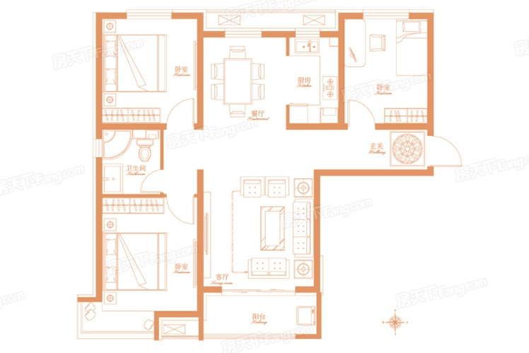 邻居家120平米的三居室，仅仅用了13万元，就完成了装修，如此划算！