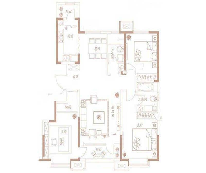 90后小夫妻花13万元装修的中式风格，134平米三居室太赞了！