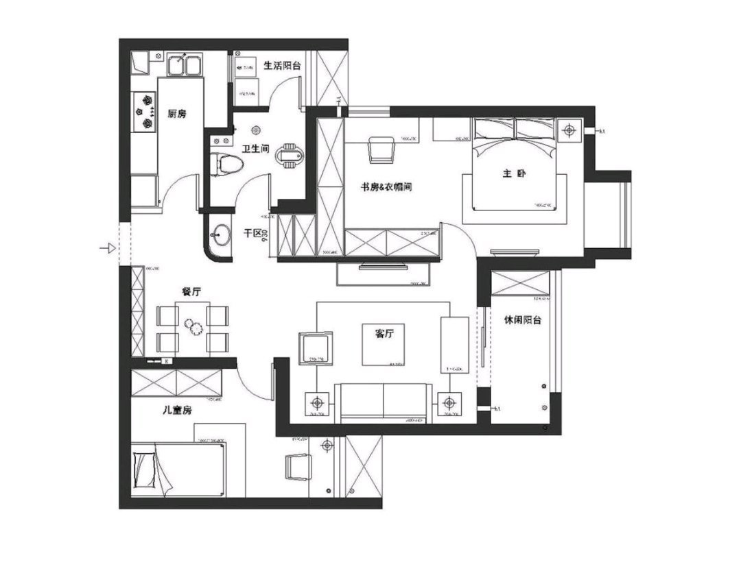 北欧风格二居室装修案例，88平米的房子装修多少钱？