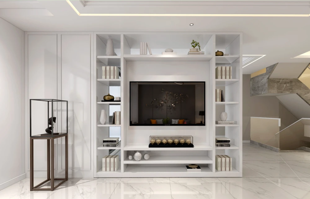 300平米四居室设计说明，24万元装修的现代风格有什么效果？