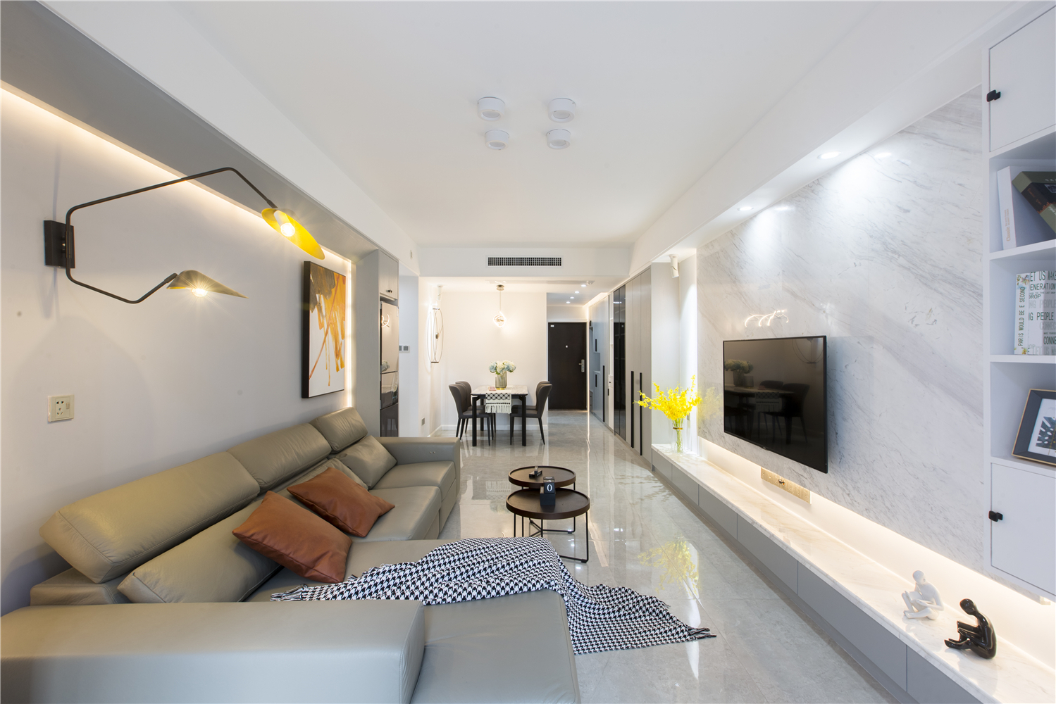 95平米的二居室装修只花了12万，现代风格让人眼前一亮！