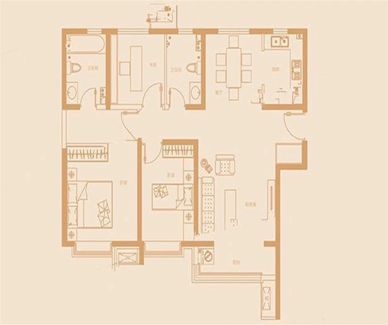 三居室的房子，足足127平米，如果用方式12万元是不是很划算？