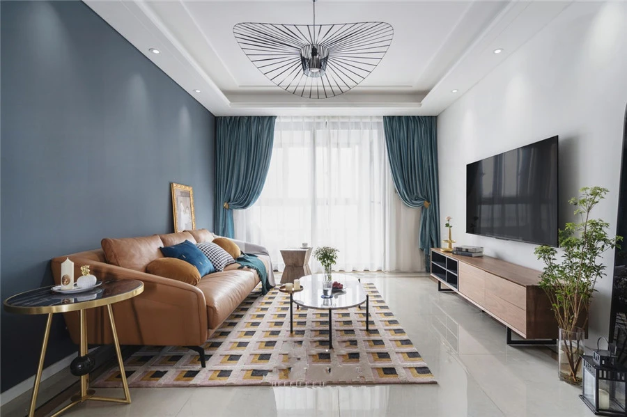 78平米二居室设计说明，7万元装修的现代风格有什么效果？