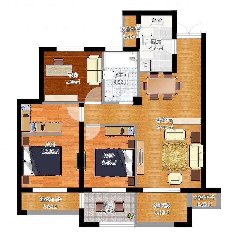朋友买的120平米三居室，一共才花15万，这现代风格太美了！