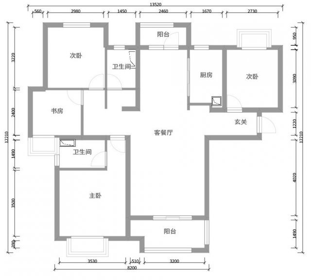 现代风格三居室装修案例，122平米的房子装修多少钱？