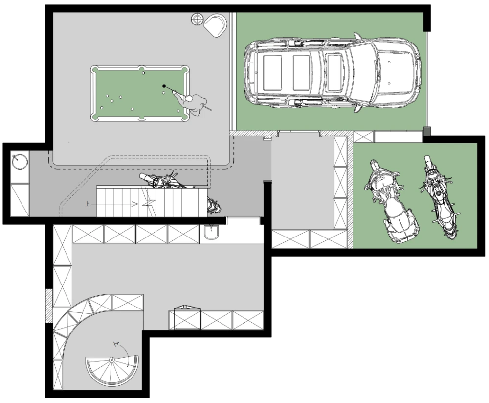 万科翡翠国际360平米别墅现代简约风格