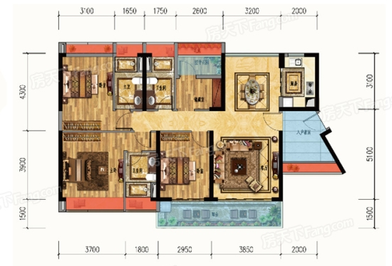 142平米的四居室，运用现代的装修风格效果是怎样的？