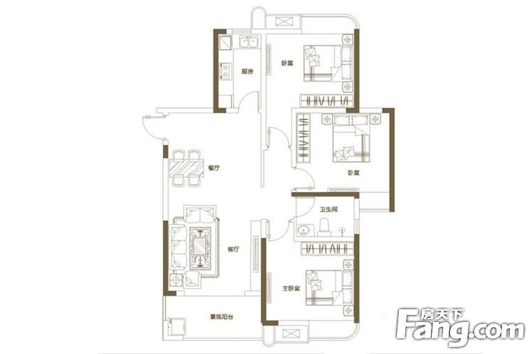 三居室的房子，足足126平米，如果用方式9万元是不是很划算？