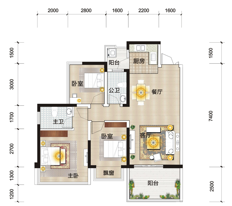 89平米的三居室要怎么装修才出其不意，选择现代风格准没错！