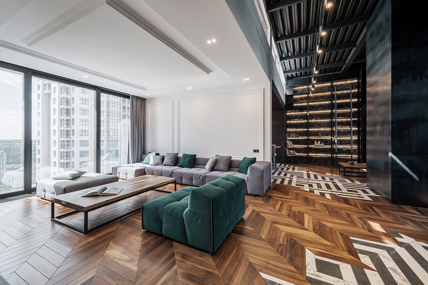 110平米三居室设计说明，16万元装修的现代风格有什么效果？