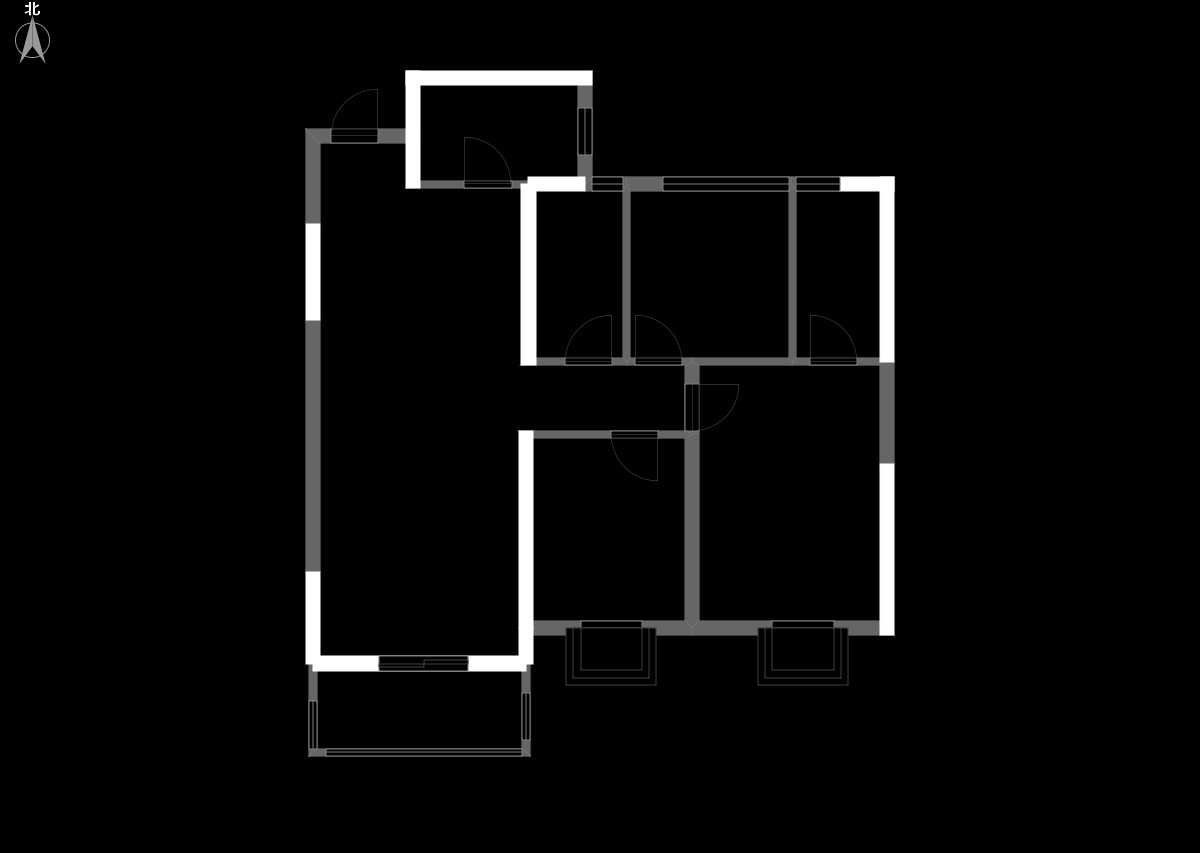 108平蓝光林肯混搭三居室