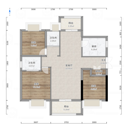 125平米三居室装修案例，装修价格只花15万元！