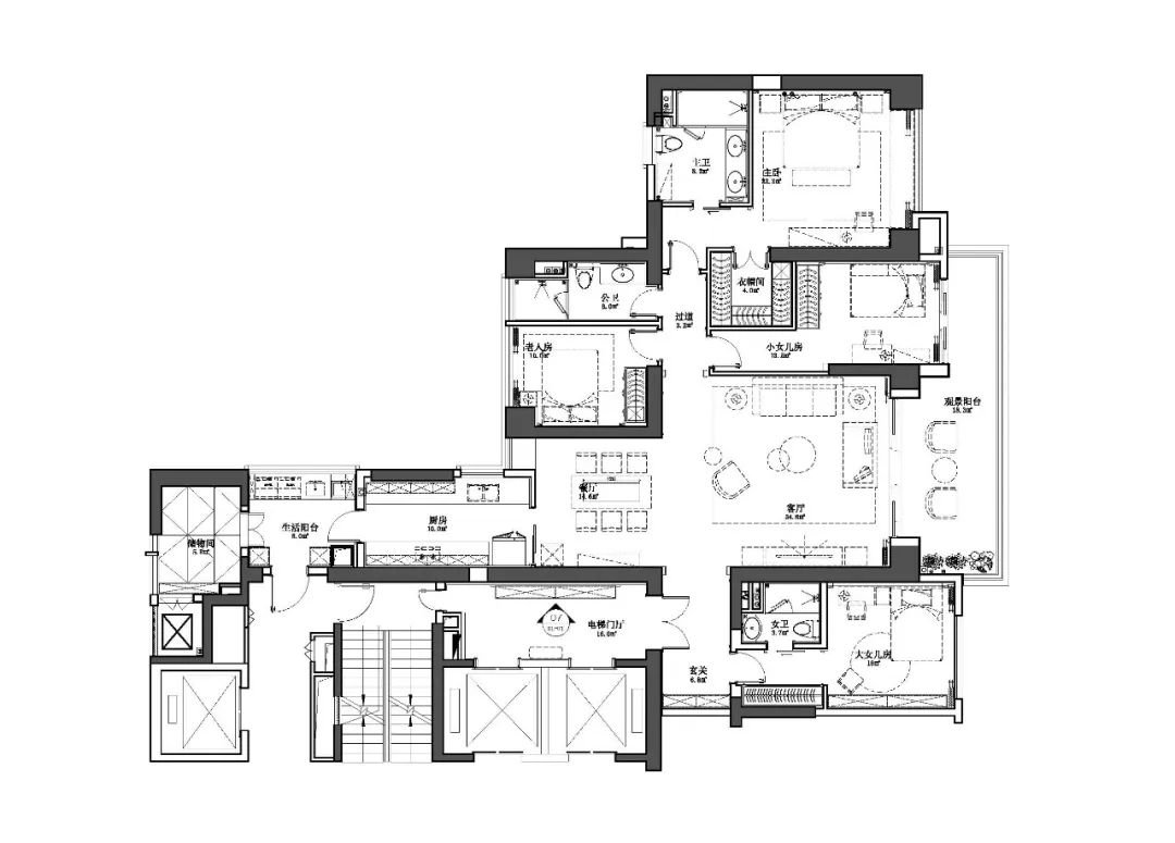 邻居家167平米的三居室，仅仅用了21万元，就完成了装修，如此划算！