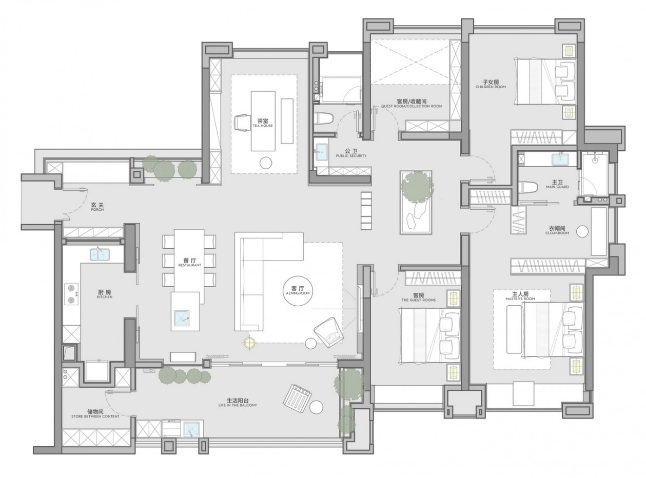 现代风格四居室如何装修，142平米的房子这样装才阔气！