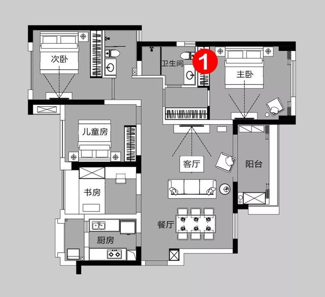 142平米三居室装修案例，装修价格只花9万元！