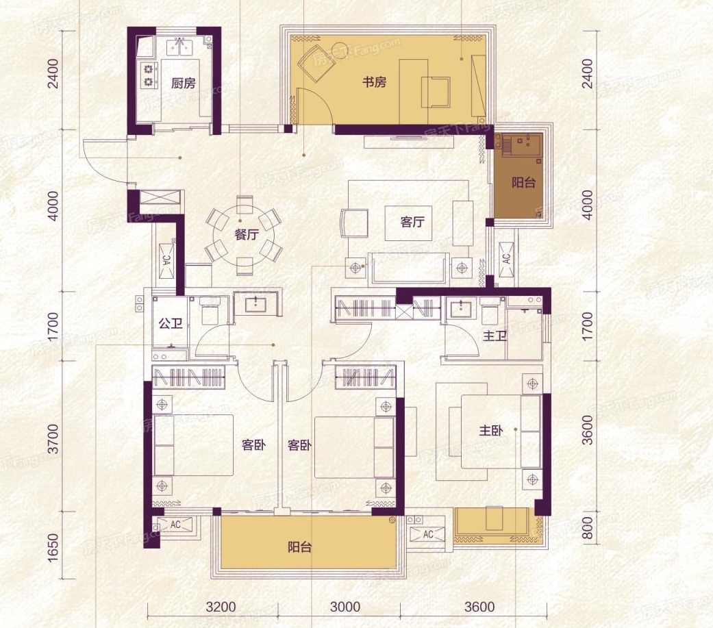 120平米四居室的现代风格案例，只花15万！