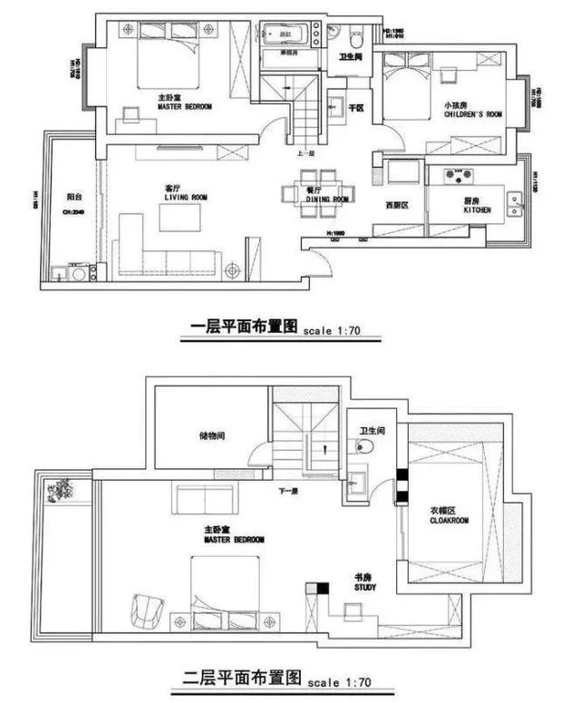 北欧风复式楼，二楼改成大主卧，好羡慕呀