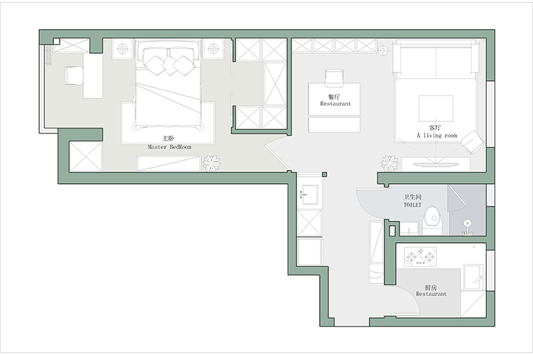花18万元装修这套54平米的一居室，现代简约风格，给大家晒晒！