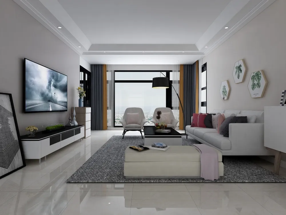 嘉和城塞纳左岸135平米北欧风格装修效果图