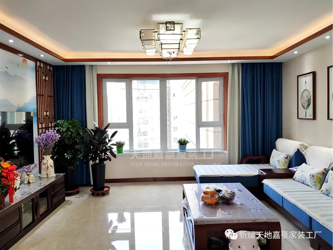 三居室的房子多大面积好？15万元的中式风格设计说明！