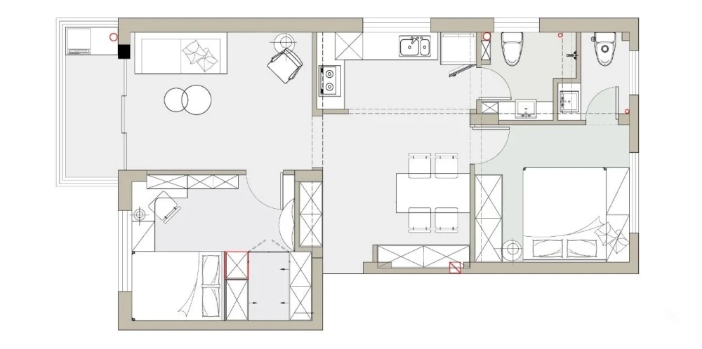 118平米三居室设计说明，14万元装修的简约风格有什么效果？