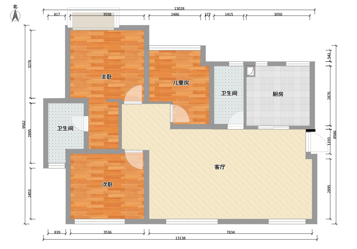 122平米的三居室装修案例欣赏，将日式风融入到现代生活当中。
