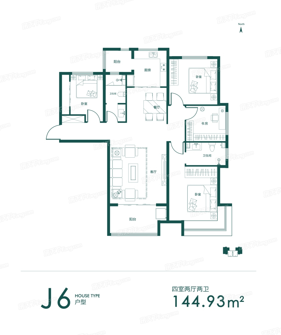 现代风格四居室装修案例，144平米的房子装修多少钱？