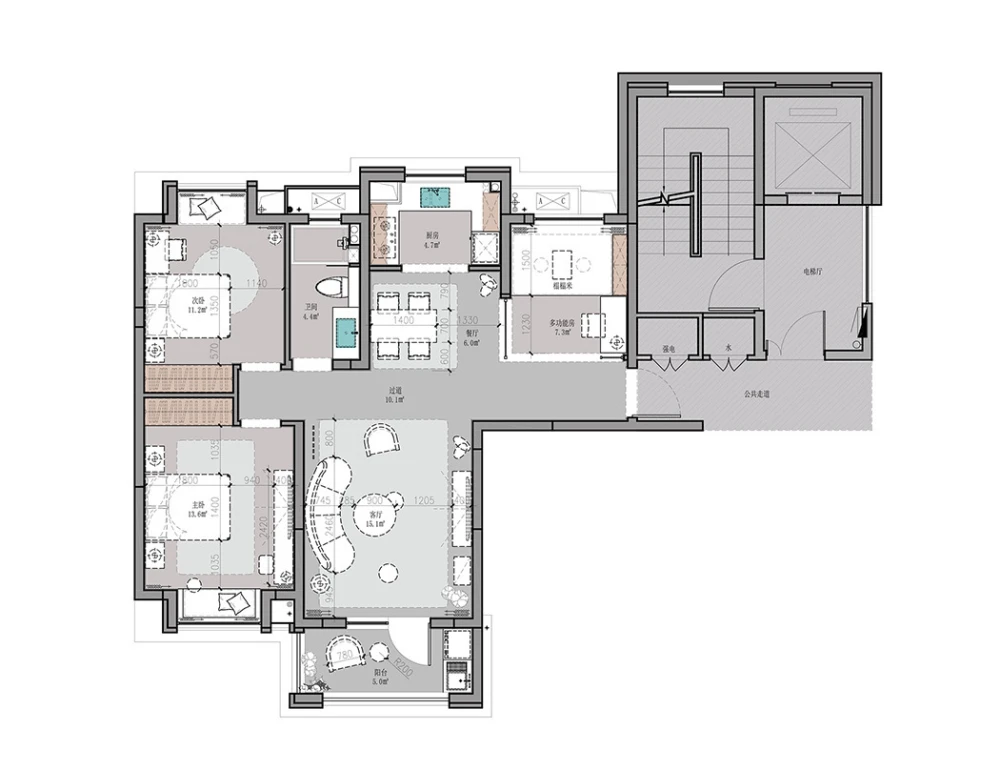 新房102平米三居室现代风格，装修只用了7万，谁看谁说划算！