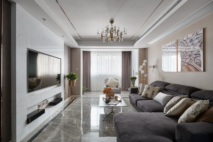 110平米三居室的现代风格案例，只花11万！