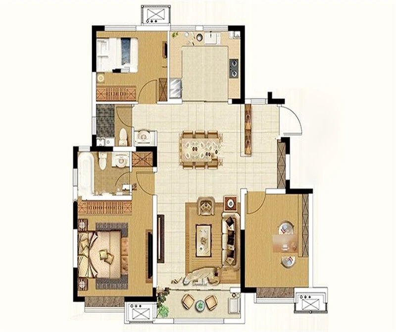 120平米的三居室装修价格是多少？11装修成什么效果？