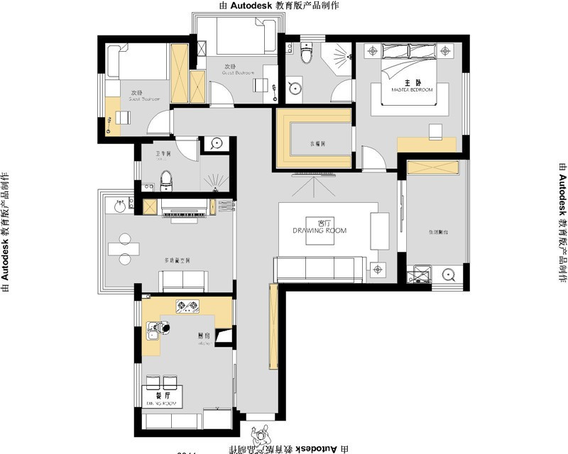 现代风格四居室装修案例，130平米的房子装修多少钱？