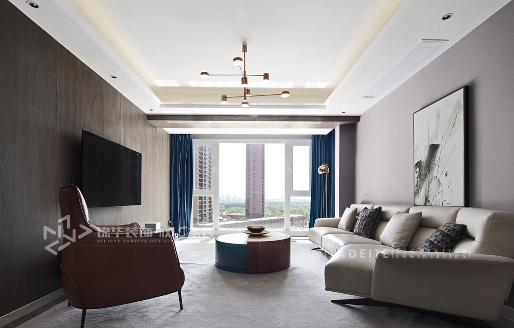 126平米的三居室装修只花了20万，现代风格让人眼前一亮！