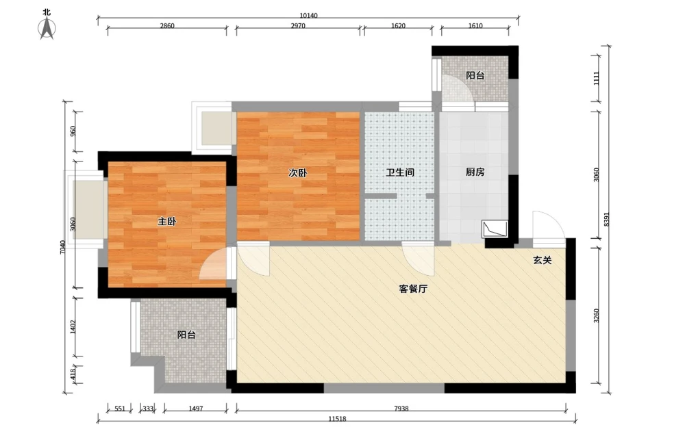 87平米的二居室装修价格是多少？12装修成什么效果？