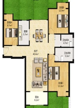 119平米的房子包括哪些功能间？装修成现代风格三居室好不好？