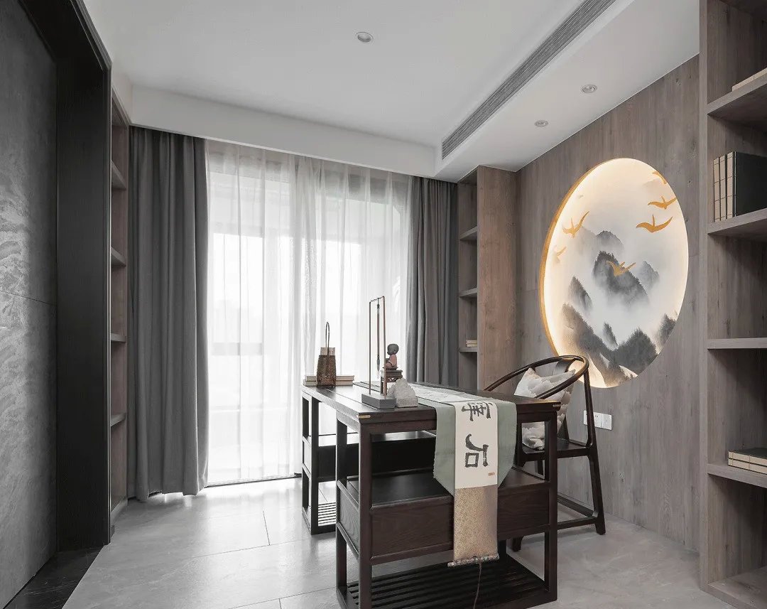147㎡新中式三居室装修实景，全屋都透着素雅
