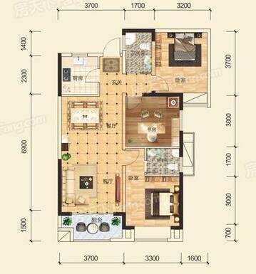 中式风格是什么意思？103.99平米的三居室这样装修好不好？