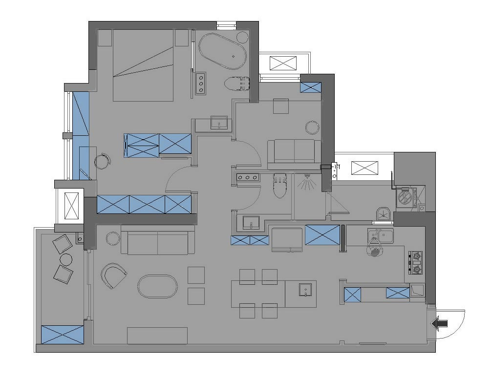 85平米的二居室，采用美式风格装修的效果如何呢？