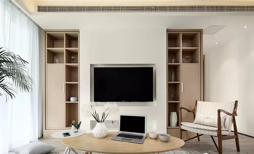 设计师爆改客厅储物空间，还嵌入了电视机！