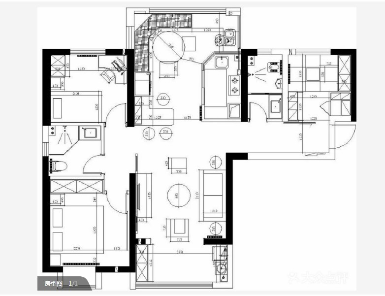 美式风格三居室装修案例，111平米的房子装修多少钱？