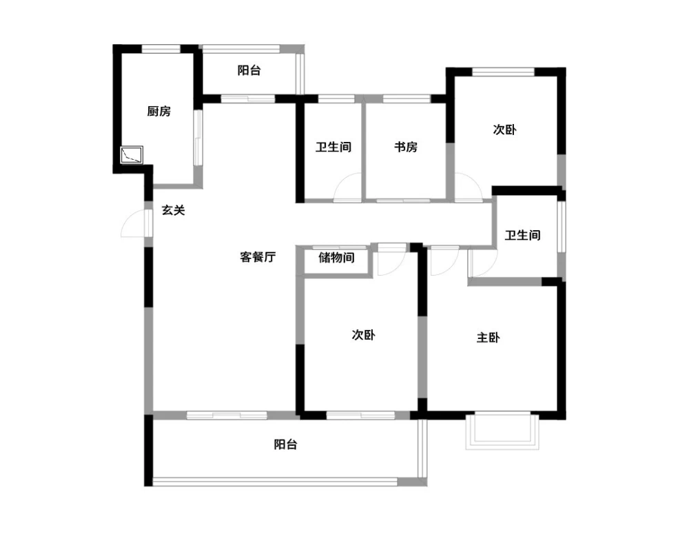 四居室的简约风怎么装修？让这套139平米的装修案例给你点灵感！