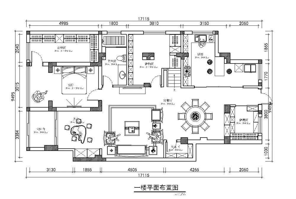 高尔夫花园260平新中式