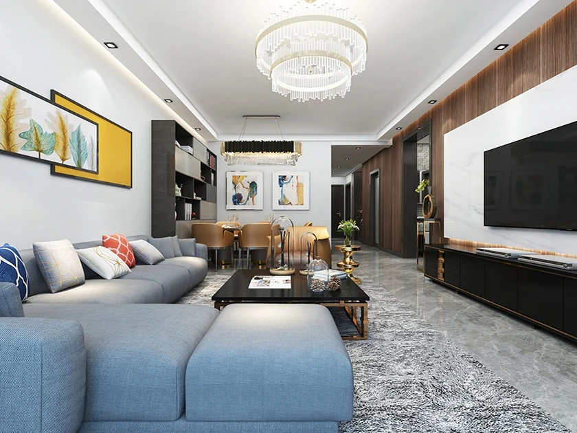 133平米三居室的现代风格案例，只花12万！